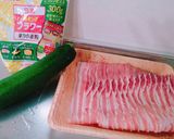＊ズッキーニと豚肉くるくる巻きの天ぷら＊作り方1写真
