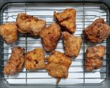 今日のおかず簡単鶏胸味噌竜田揚弁当肉料理作り方7写真