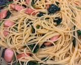 旨辛★ウインナーとほうれん草のパスタ♪作り方8写真