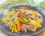 パプリカと豚肉のポン酢照り焼き作り方7写真