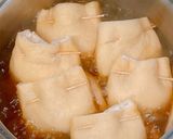 もちもち♪蓮根と鶏肉のふんわり巾着煮作り方4写真