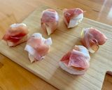 カマンベールの生ハムロール焼き作り方4写真