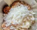 水切り無し！豆腐入りふわふわ海苔つくね作り方2写真