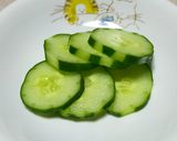 きゅうりとちくわ、わかめの梅マヨ和え作り方1写真