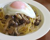 しめじのあごだしガーリックスープパスタ作り方6写真