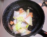 白菜と豚バラ肉のオイスターソース炒め作り方5写真