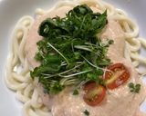 クリーミー豆腐明太うどん作り方5写真