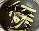トロトロ茄子のお浸しと炒めた皮でもう一品作り方5写真