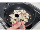 ベーコンとかぶのペペロンチーノ風★動画★作り方17写真