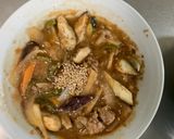 中華風簡単お好み焼味根菜茄子甘酢酢豚作り方17写真