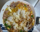 レンジ簡単中華風キムチ餃子味炒飯弁当作り方8写真