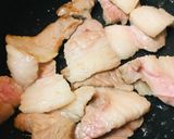冷凍うどん活用●豚肉＆豆苗の焼きうどん作り方2写真