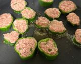 ピーマンの輪っか肉詰め作り方4写真