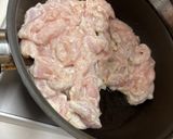 ニラ玉胸肉入り炒め作り方2写真