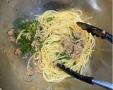 ツナとピーマンのごま油パスタ作り方3写真