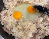 我が家の定番　豚とレタスのガーリック炒飯作り方4写真