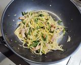 もやしと大根の葉の炒め物作り方4写真