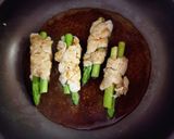 鶏ささみで アスパラの肉巻き 照り焼き作り方9写真