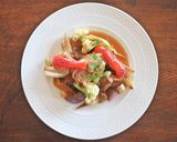 梨とバルサミコ酢と蜂蜜、わさびのソース作り方3写真