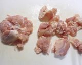 鶏もも肉の味噌マヨ(＋わさび)焼き作り方1写真