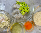 海老と枝豆の素麺揚げ作り方1写真