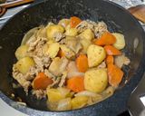 麺つゆでバター風味が食欲そそる肉ジャガ作り方8写真