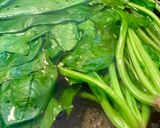 エビほうれん草トマトパスタ♪作り方15写真