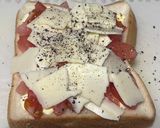 朝食♡私の大好きなトマト&チーズトースト作り方1写真