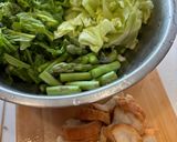 春野菜と豚コマ・仙台麩の卵そぼろ炒め作り方2写真