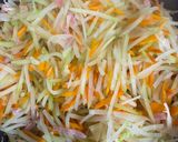 青パパイヤと人参の⭐︎美味しい炒め物⭐︎作り方3写真