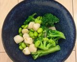 冷凍食材で♪ブロッコリー枝豆と貝柱サラダ作り方5写真