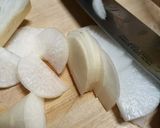 筍、大根、らっきょう　揃いの鶏そぼろ丼作り方1写真