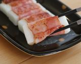 居酒屋メニュー☆お餅のベーコン巻き作り方4写真