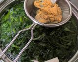 ほうれん草と豆腐のお味噌汁作り方3写真
