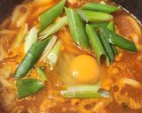 冷凍うどんでキムチチゲチキン☆簡単ランチ作り方2写真
