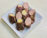 グリル、チーズイン竹輪の赤紫蘇揚げ！作り方3写真
