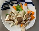 お一人様簡単洋風梅パスタ味豆腐野菜炒め作り方10写真