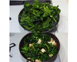 ちぢみほうれん草の鶏むねガリバタチキン作り方4写真