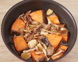 鮭と3種のきのこの甘辛丼作り方8写真