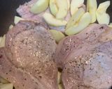 りんごと豚ロースのステーキ作り方4写真