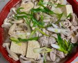 新玉ねぎと豚肉と豆腐のすき煮風♪作り方4写真