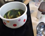 春雨と小松菜の中華スープ作り方4写真