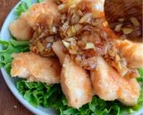 鶏胸肉で大満足♩揚げずに簡単油淋鶏作り方6写真