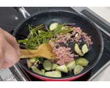 なすとわらびのシェルパスタ★動画あり★作り方11写真