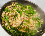 弁当用★豚肉ピーマン舞茸のピリ辛味噌炒め作り方3写真