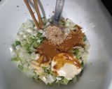 簡単 長ネギ入り鳥つくね味噌味作り方4写真
