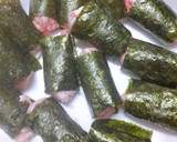 お弁当に☆のり巻き豚こまの照り焼き作り方1写真