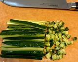夏野菜のっけ豆腐 塩こん部長と桃屋の生姜作り方1写真