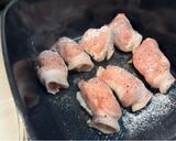 お弁当☆エリンギとチーズのくるくる豚巻き作り方2写真