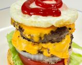本気の味🍔ダブルチーズエッグバーガー🍳🧀作り方12写真